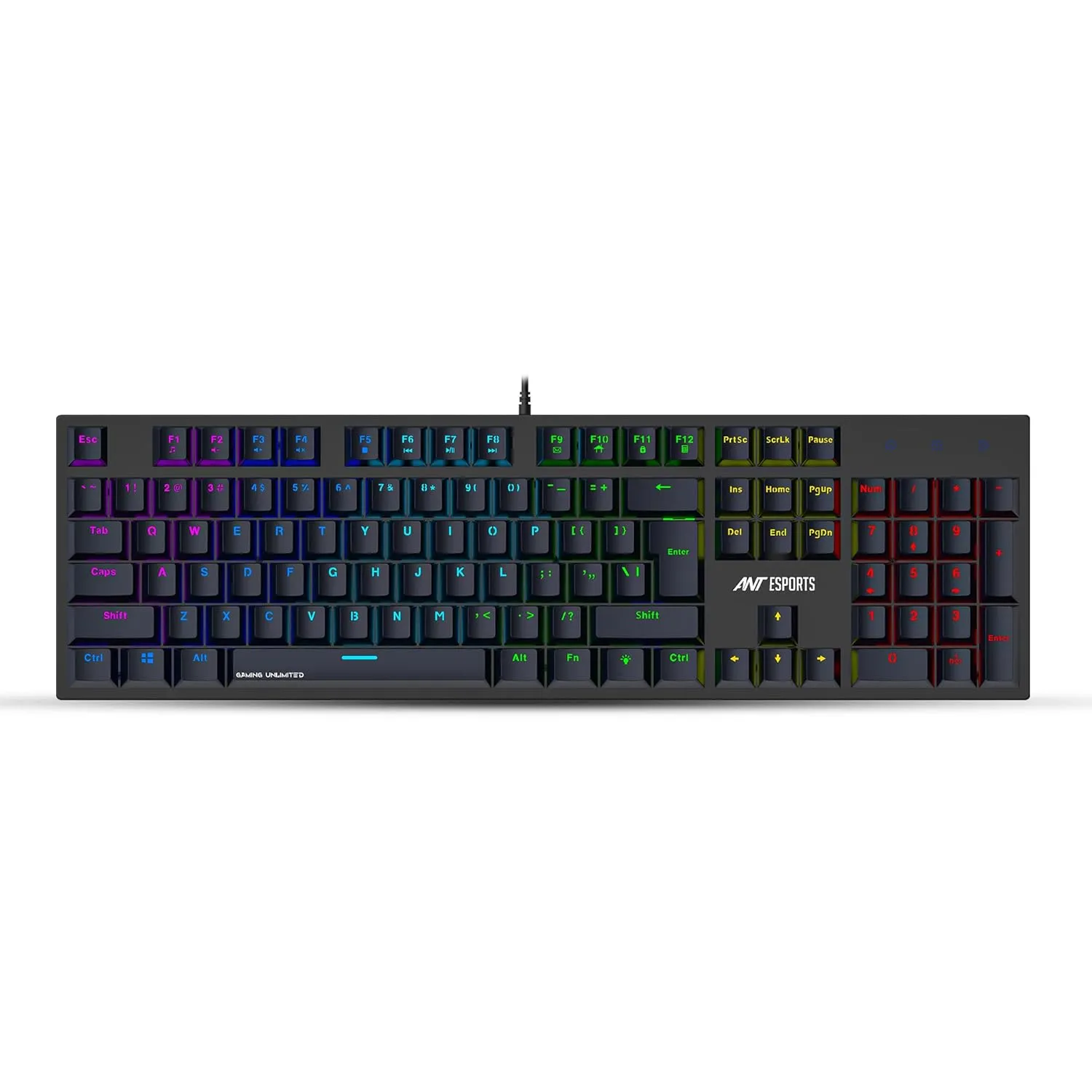 Ant Esports USB Gaming Keyboard Mechanical MK3400 Pro V3 RGB Blue Switch
